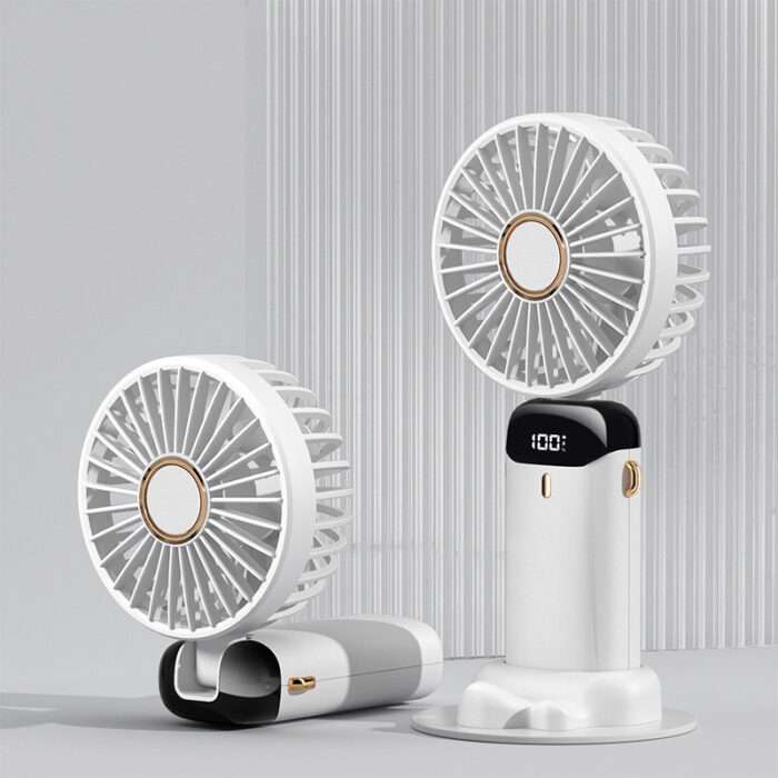 USB Rechargeable Mini Portable Handheld Electric Fan - Image 9