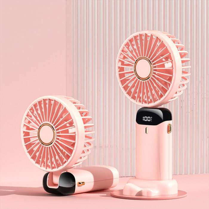 USB Rechargeable Mini Portable Handheld Electric Fan - Image 6